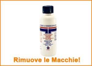 Rimuovere le macchie con l’acqua ossigenata