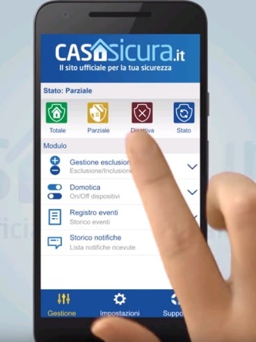 App Casasicura per allarmi siqura