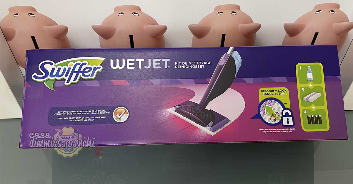 Swiffer Salviette di ricarica WetJet per tutti i tipi di pavimenti